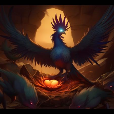 Magic Creatures: cockatrice! SDXL1.0