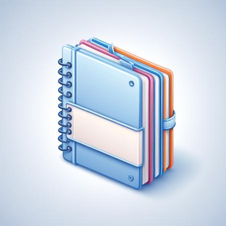 Icon in vector 3D style