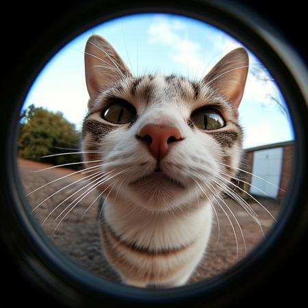 style of cat fisheye [FLUX] 323