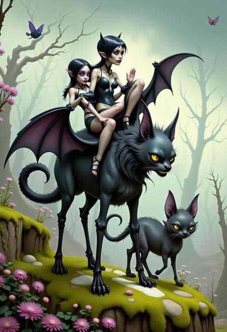 Faeothic - (Fae-Gothic) - [FLUX-PONY-SDXL] | DAM版本Flux.1 D - V1 (ID: 803426)