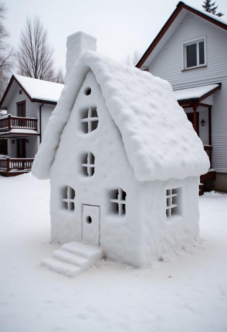 Amateur Snowman Sculptor [FLUX]
