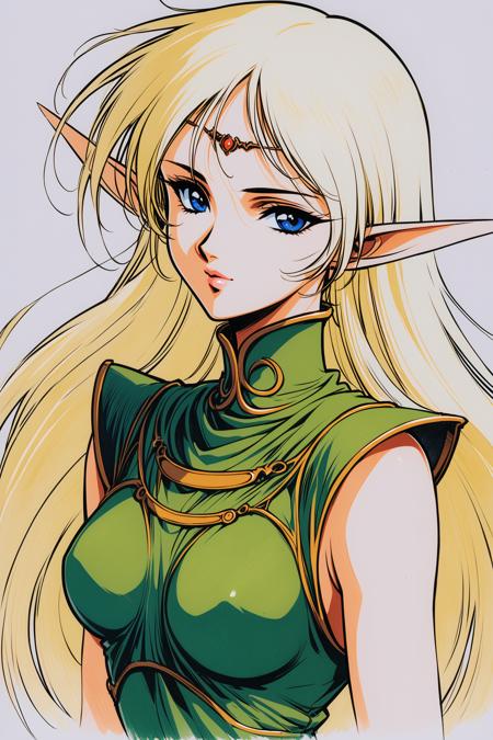 [XL] yuuki nobuteru/结城信辉 《Record of Lodoss War》/《罗德岛战记》 《The Five Star Stories》/《五星物语》-Deedlit -Artist Style