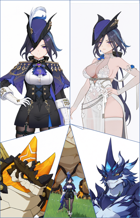 (SDXL: ArtiWaifu)MIHOYO Collection 米家全家桶 (Honkai Impact 3rd | Honkai Star Rail | Genshin Impact | Zenless Zone Zero)版本克洛琳德-Clorinde(weight:0.6) (ID: 562859)