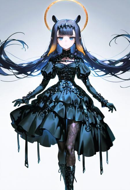 Gothic Leather Buckle Dress