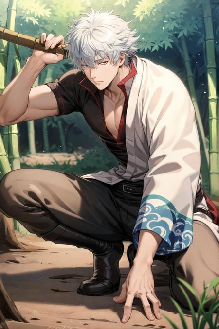 Sakata Gintoki (Gintama)版本V1 (ID: 19043)