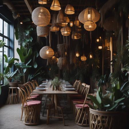Boho style interior design