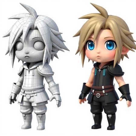 Wolfie's 3D Topology FLUX (Character Concept)