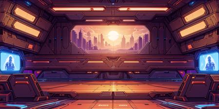 HEZI flat board pixel game scene