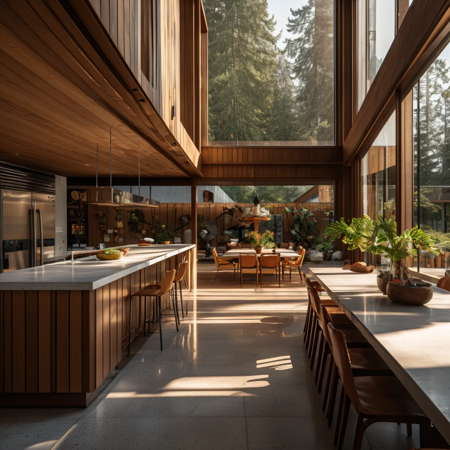 AIDVN_Interior_Mid-Century Modern style (Multi-room)