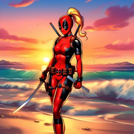 Lady Deadpool - Flux1.D & SDXL Realistic & Comics
