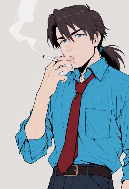 Ryoji Kaji (Father and Son) 2 characters - Neon Genesis Evangelion