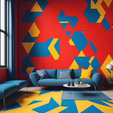 Geometric style interior design版本v1.0 (ID: 120572)