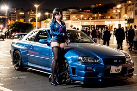 NISSAN Skyline GT-R R34 car LORA版本v1.0 (ID: 10364)