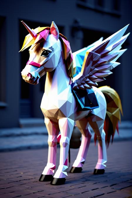 Low Poly Art Style XL LoRA版本v1.0 (ID: 645019)