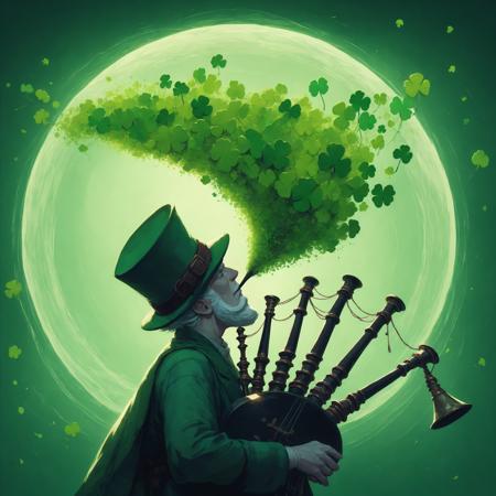Saint Patrick - Ghibli style