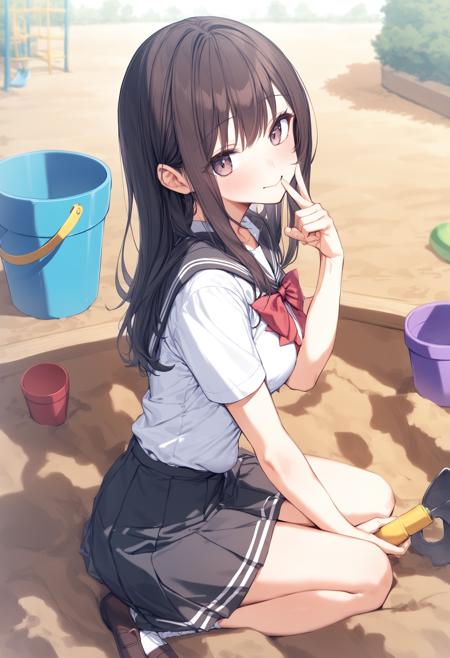[SDXL&Pony] sand pit / 砂場