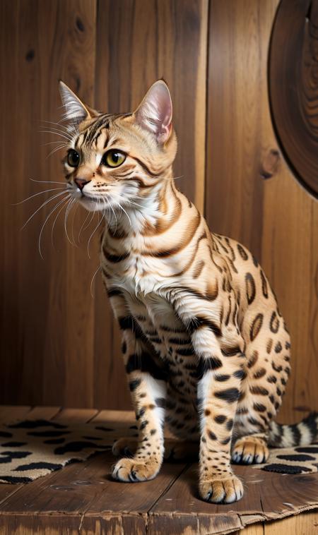 Animal model - Bengal Ocelot cat