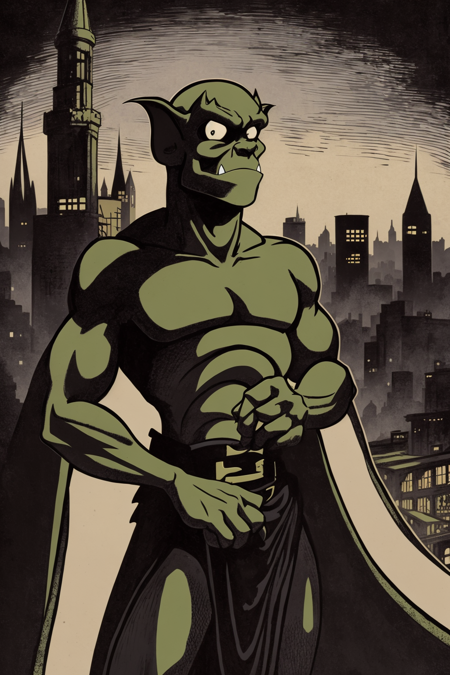 Lexington - Gargoyles - Character LORA版本v1.0 (ID: 98113)