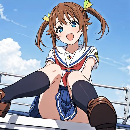 Akeno Misaki 岬明乃 - ハイスクール・フリート High School Fleet版本AnimagineXL3.1 (ID: 587455)