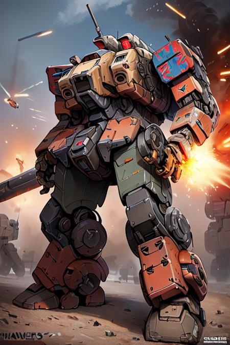 Super robot diffusion(Gundam, EVA, ARMORED CORE, BATTLE TECH like mecha lora)