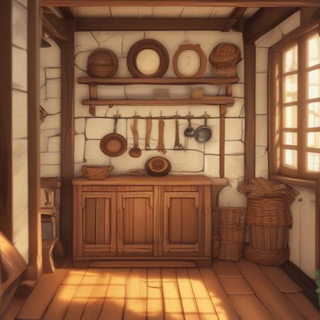 Old wooden house (warm anime)