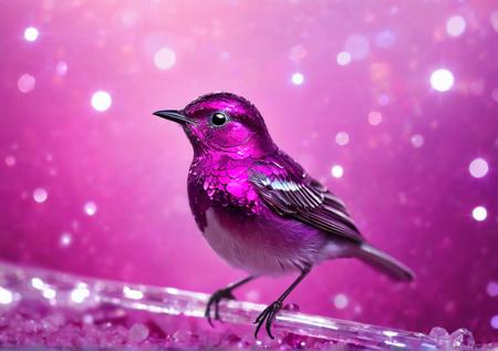 Magenta bird