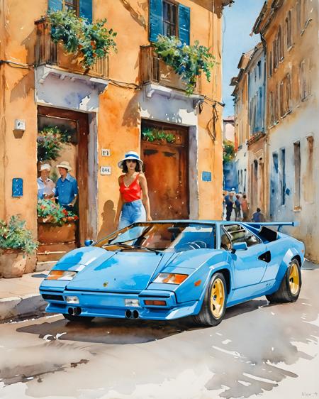 Lamborghini Countach LP5000 Lora (SDXL)
