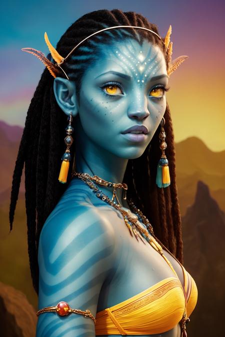 Neytiri te Tskaha Mo'at'ite / Na'vi girl / Avatar alien girl
