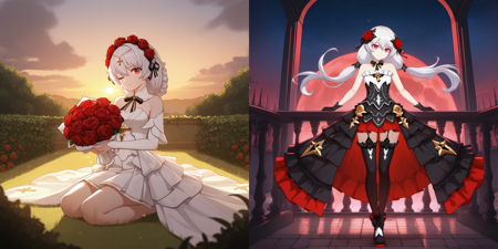 Theresa Apocalypse + Luna - Honkai Impact 3rd (28 Outfits) (Pony + IL)