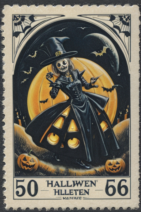 Halloween postcards from the early 1900s