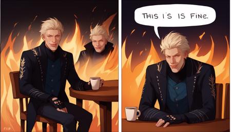 This Is Fine Meme | Concept LoRA XL
