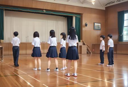 体育館 Japanese school gymnasium PONY
