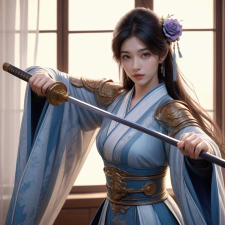 Chinese female swordsman