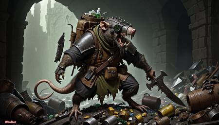 Skaven: Warhammer Fantasy (SDXL)版本Skaven-Epoch-08 (ID: 415979)