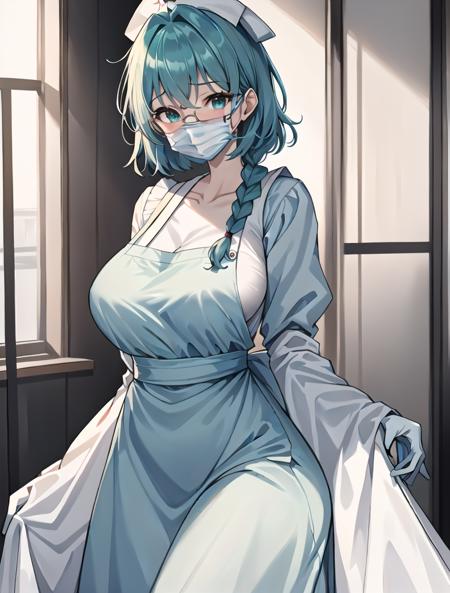 Long Nurse Uniform, with mask and Gloves