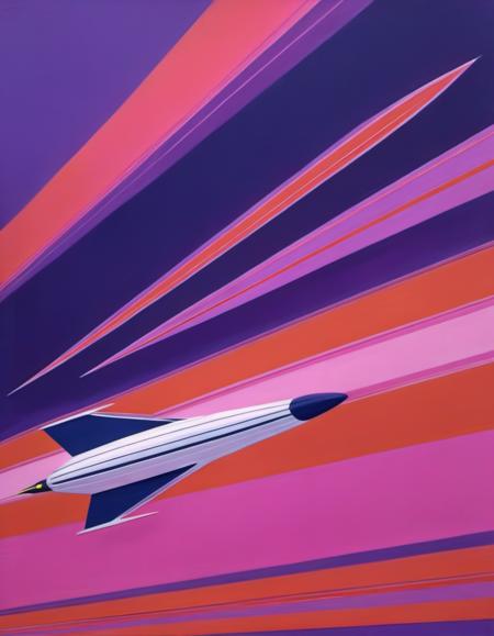 Abstract Lines Painting - Rita Letendre Style - SDXL 1.0