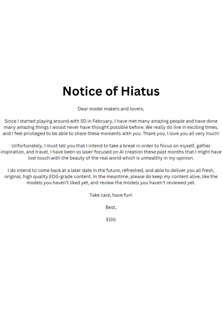 Notice of Hiatus版本v1.0 (ID: 86993)