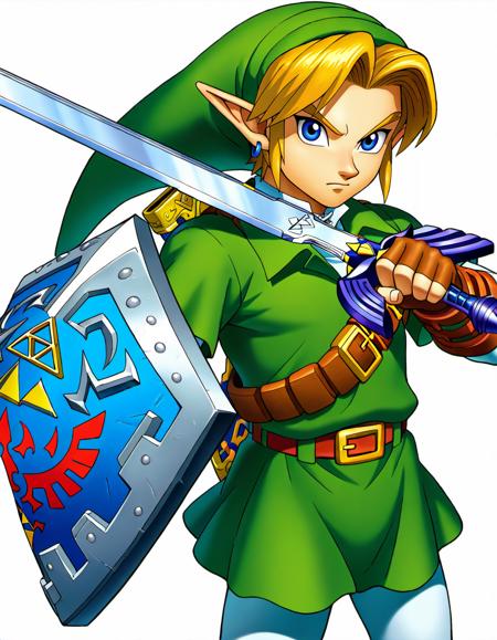 Adult Link (The Legend of Zelda: Ocarina of Time) Official Art Style [Illustrious-XL]版本v1.0 (ID: 1120677)