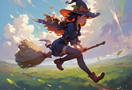 Broom riding (with variants) (Concept) for Pony版本v1.0 (ID: 850169)