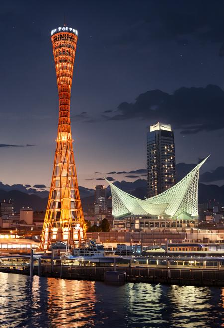 神戸ポートタワー Kobe Port Tower SDXL