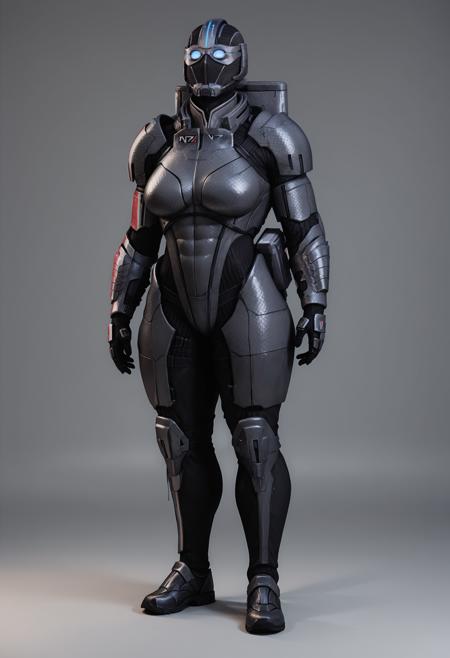 Shepard with Recon Hood - Mass Effect [SDXL Pony]