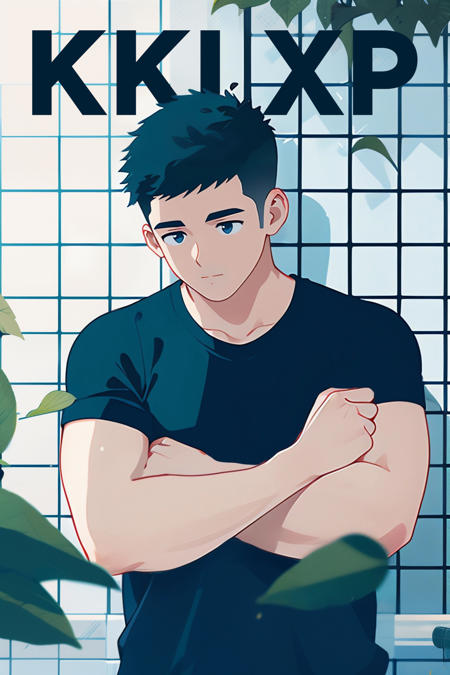 kk-boy | 短发少年扁平绘画风格版本v2.0 (ID: 448631)