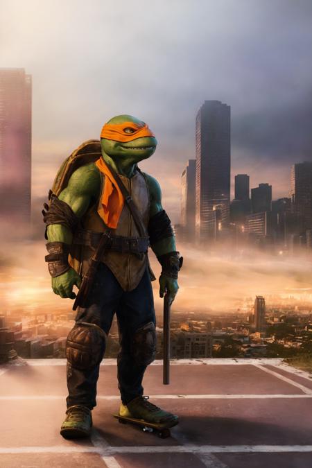 90s TMNT Michelangelo - Realistic