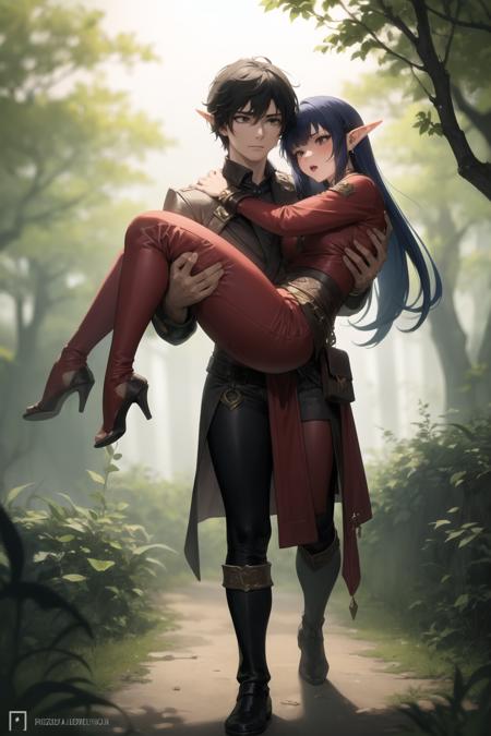 Carrying person / Princess carry