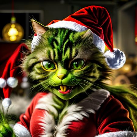 ChristmasGrinchCatLora