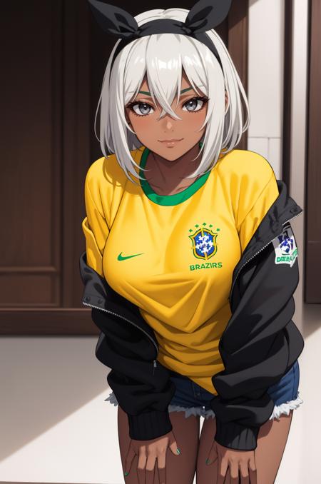 Brazil National Football Team Attire + Juliet glasses - Meme