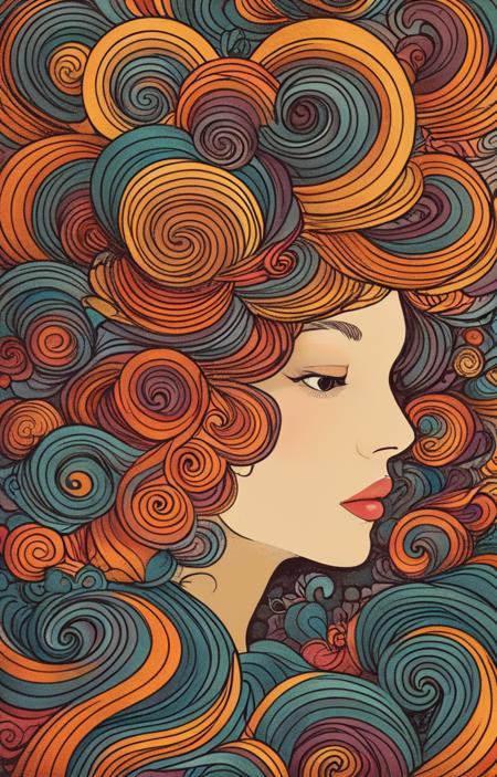 A side portrait style with flowing hair - tangbohu [SDXL] 11