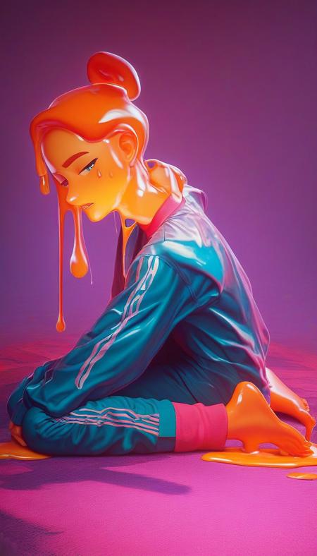 Melted Cheese On Top Style Pony - Color Customizable Gooey Liquids