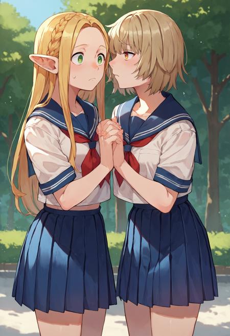 (PonyXL) Falin x Marcille (Dungeon Meshi) | 迷宫饭 法琳 x 玛露西尔 | ダンジョン飯 ファリン x マルシル