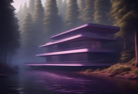 Futuristic Nature House Concept Art (VW Style)